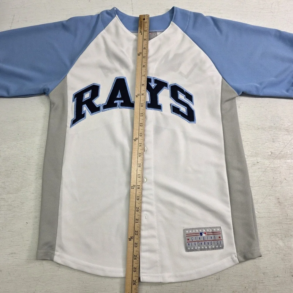 Evan Longoria #3 Tampa Bay Rays‎ MLB Baseball Jersey GM Youth Boys Sz L 14-16